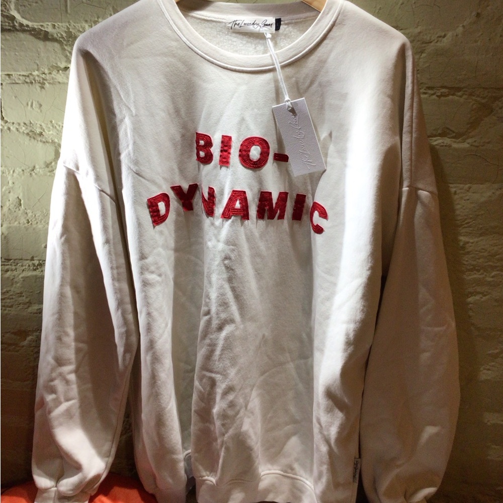NEW! The Laundry Room Bio-Dynamic' Cream Crewneck Sweatshirt